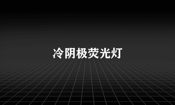 冷阴极荧光灯