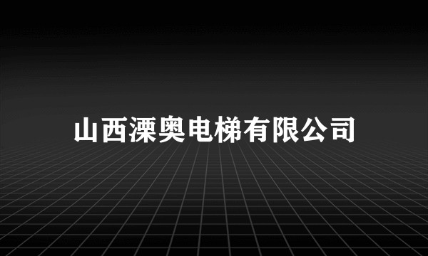 山西溧奥电梯有限公司