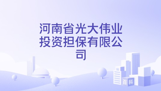河南省光大伟业投资担保有限公司