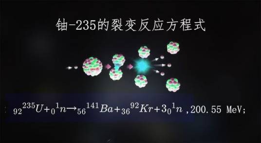 铀-235(铀元素里中子数为143的放射性同位素)