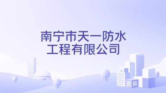 南宁市天一防水工程有限公司