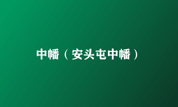 中幡（安头屯中幡）