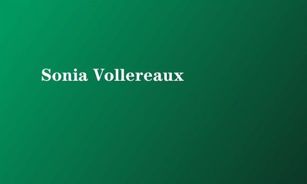 Sonia Vollereaux