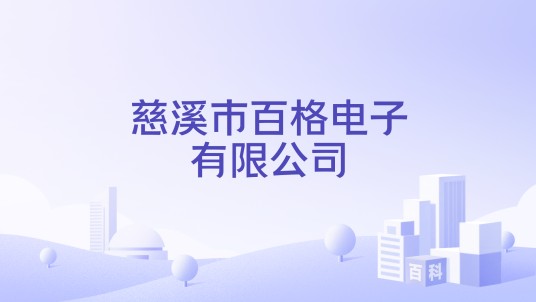 慈溪市百格电子有限公司