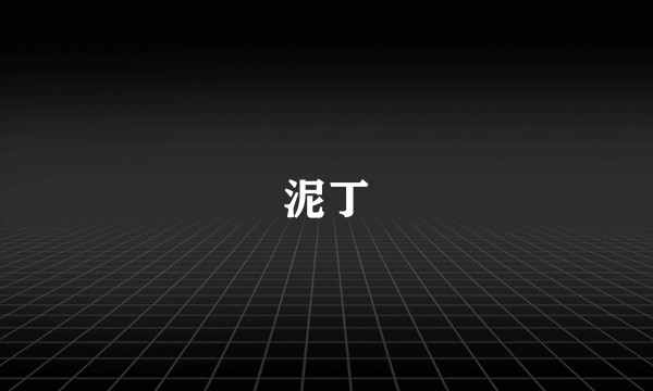 泥丁