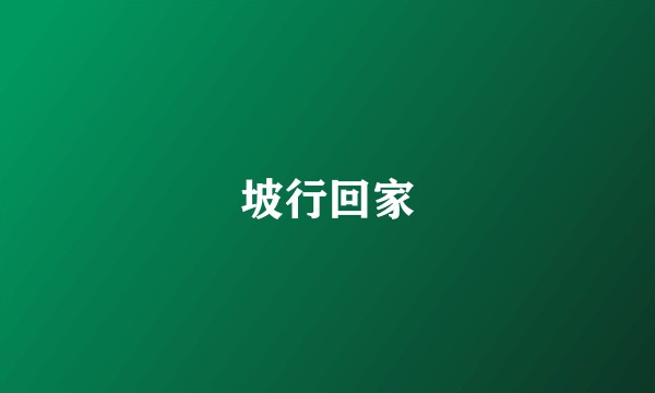 坡行回家
