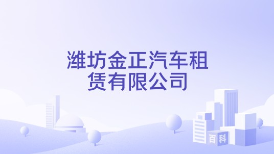 潍坊金正汽车租赁有限公司