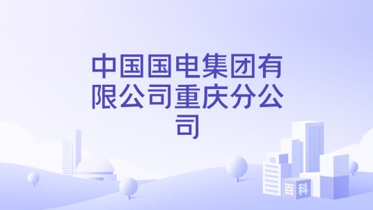 中国国电集团有限公司重庆分公司