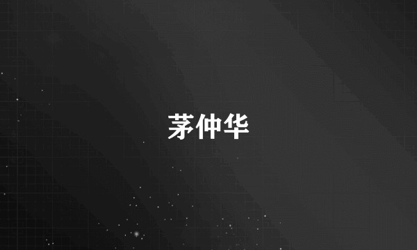茅仲华