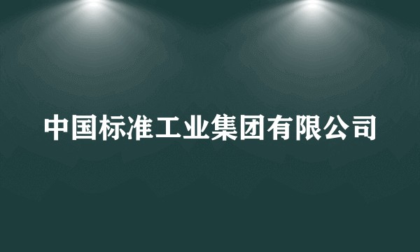 中国标准工业集团有限公司