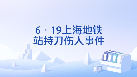 6·19上海地铁站持刀伤人事件