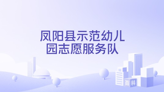 凤阳县示范幼儿园志愿服务队