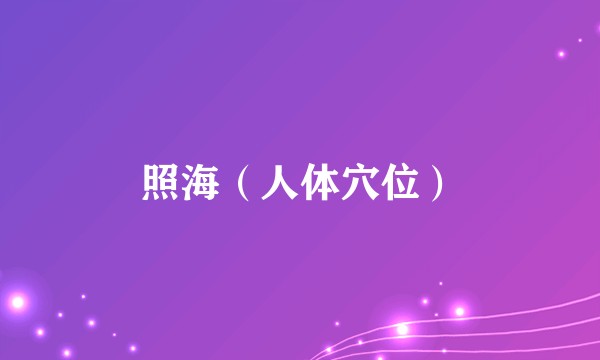 照海（人体穴位）
