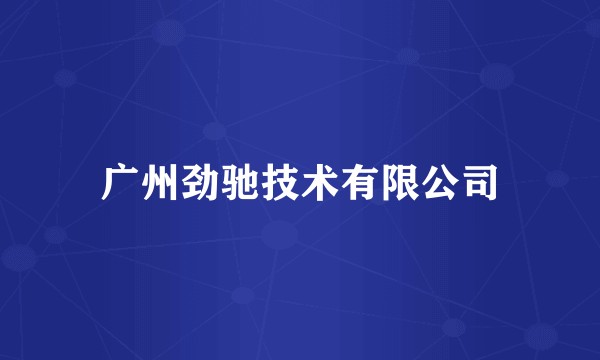 广州劲驰技术有限公司