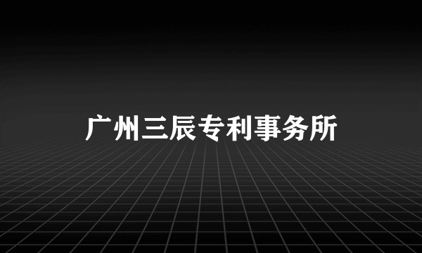 广州三辰专利事务所