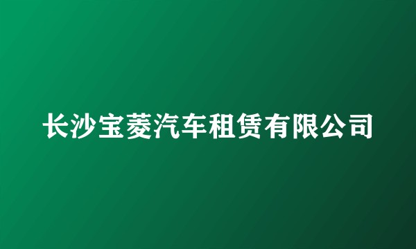 长沙宝菱汽车租赁有限公司