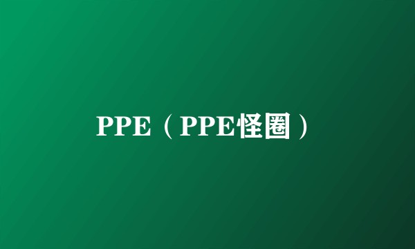 PPE(PPE怪圈)