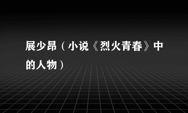 展少昂（小说《烈火青春》中的人物）