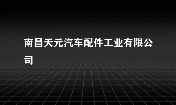 南昌天元汽车配件工业有限公司