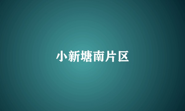 小新塘南片区