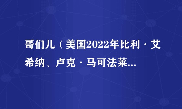 哥们儿(美国2022年比利·艾希纳、卢克·马可法莱恩主演的电影)