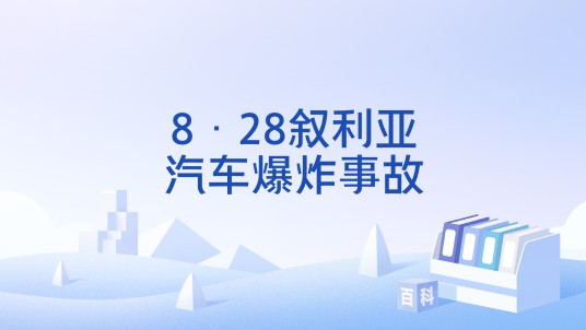 8·28叙利亚汽车爆炸事故