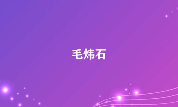 毛炜石