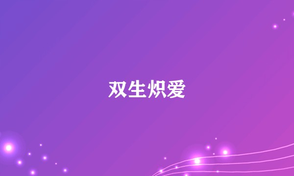 双生炽爱