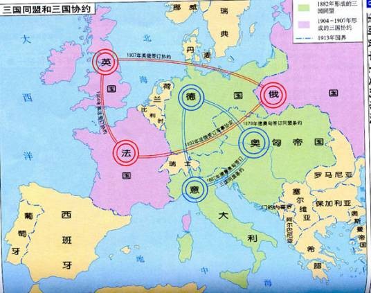 三国同盟（1882年德奥意三国结成的秘密同盟）