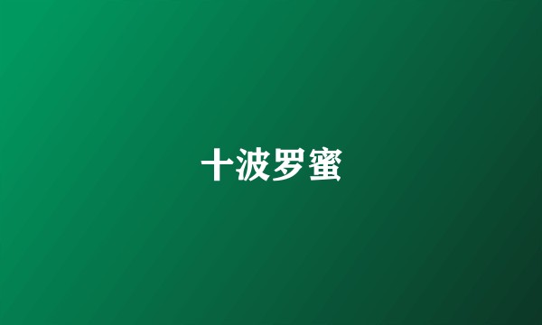 十波罗蜜