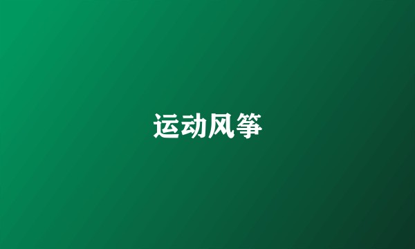 运动风筝
