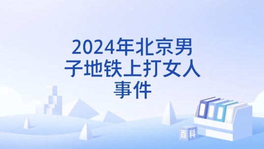 2024年北京男子地铁上打女人事件