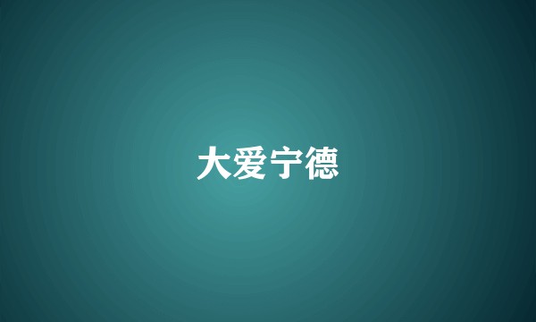 大爱宁德