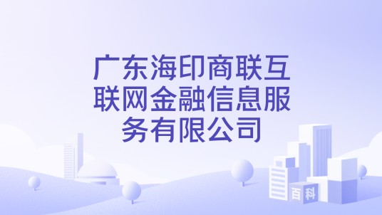广东海印商联互联网金融信息服务有限公司