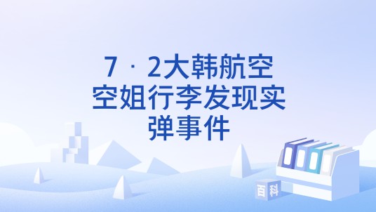 7·2大韩航空空姐行李发现实弹事件
