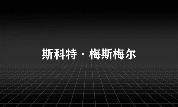 斯科特·梅斯梅尔