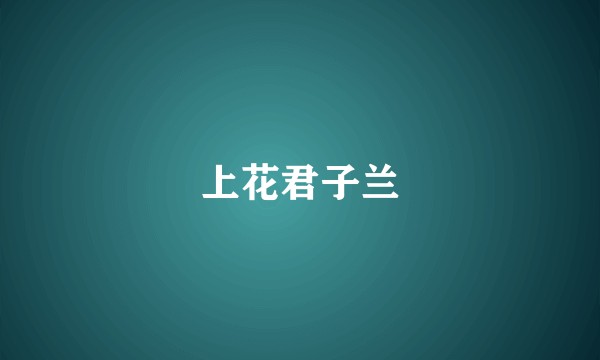 上花君子兰