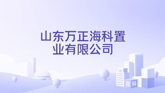 山东万正海科置业有限公司