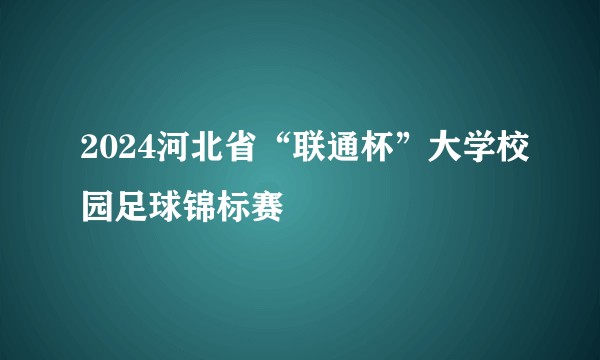 2024河北省“联通杯”大学校园足球锦标赛