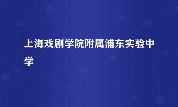 上海戏剧学院附属浦东实验中学