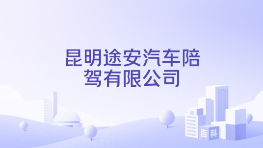 昆明途安汽车陪驾有限公司