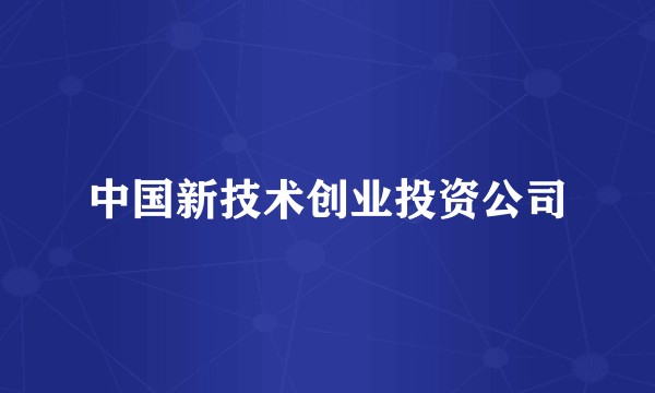 中国新技术创业投资公司