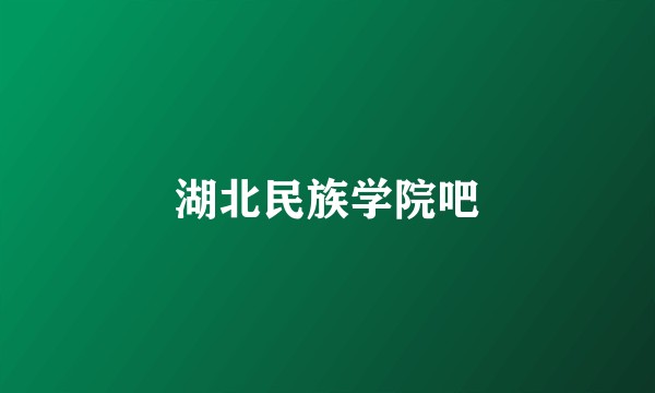 湖北民族学院吧