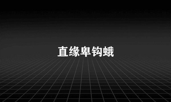 直缘卑钩蛾