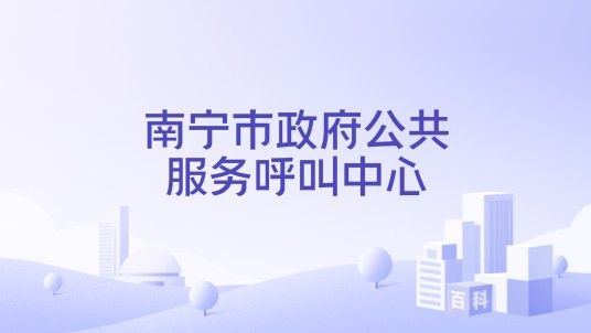 南宁市政府公共服务呼叫中心