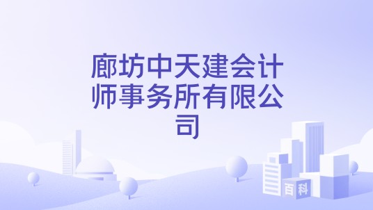 廊坊中天建会计师事务所有限公司