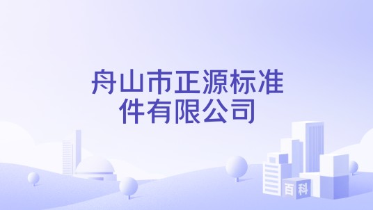 舟山市正源标准件有限公司