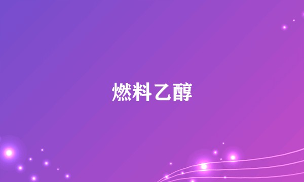 燃料乙醇