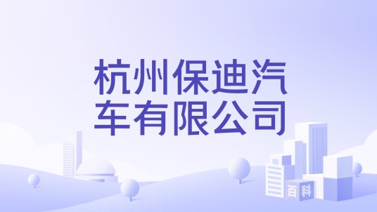 杭州保迪汽车有限公司
