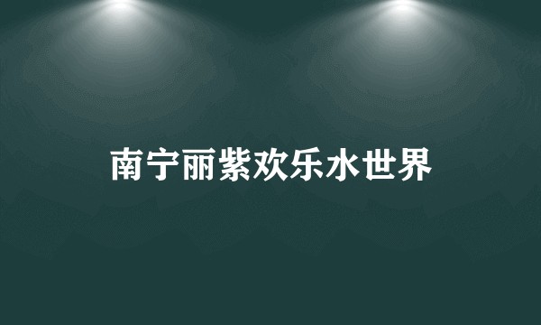 南宁丽紫欢乐水世界